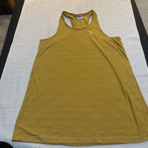 Gymshark Women's Mustard Tank Top Size M